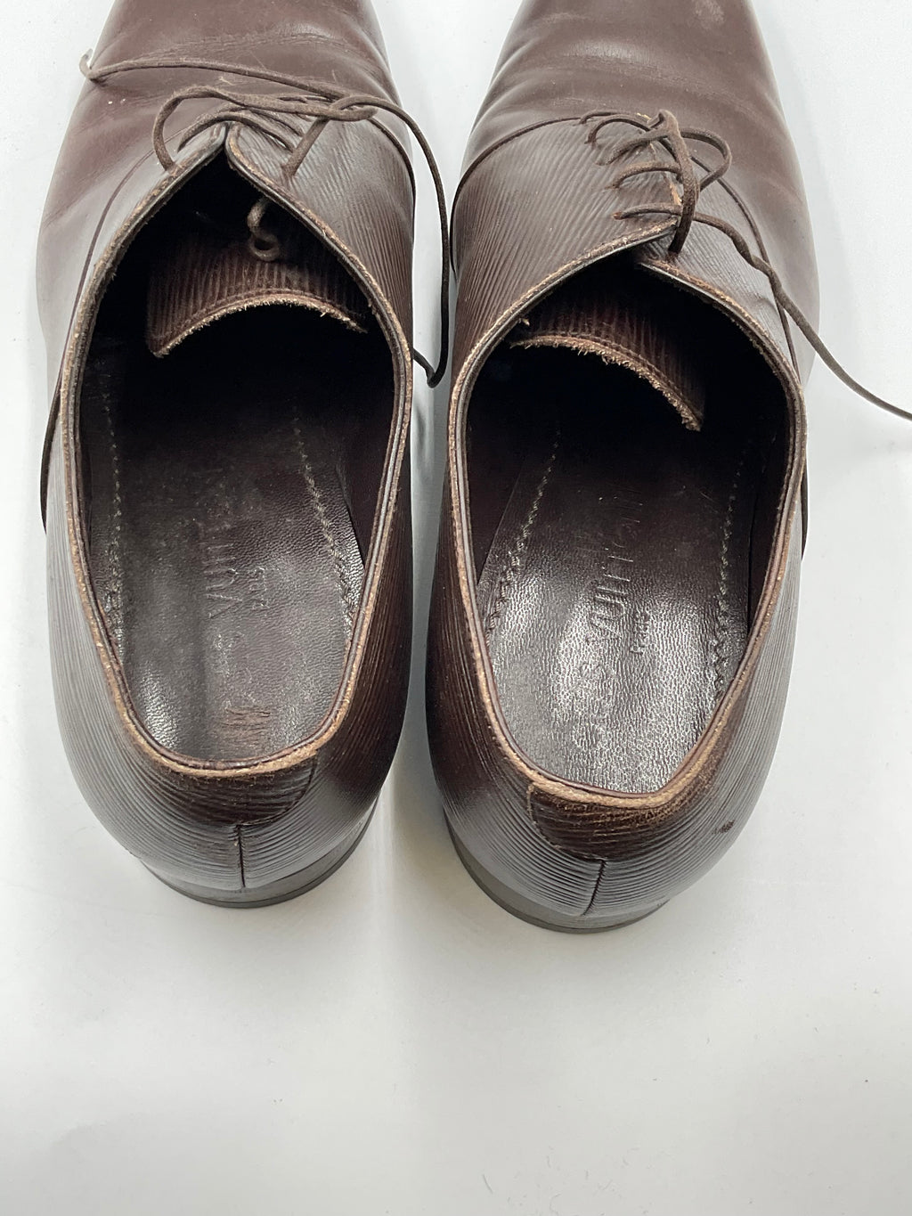 Louis Vuitton Men's Epi Leather Lace Up Dress Shoes Size 7.5 US 6.5 UK