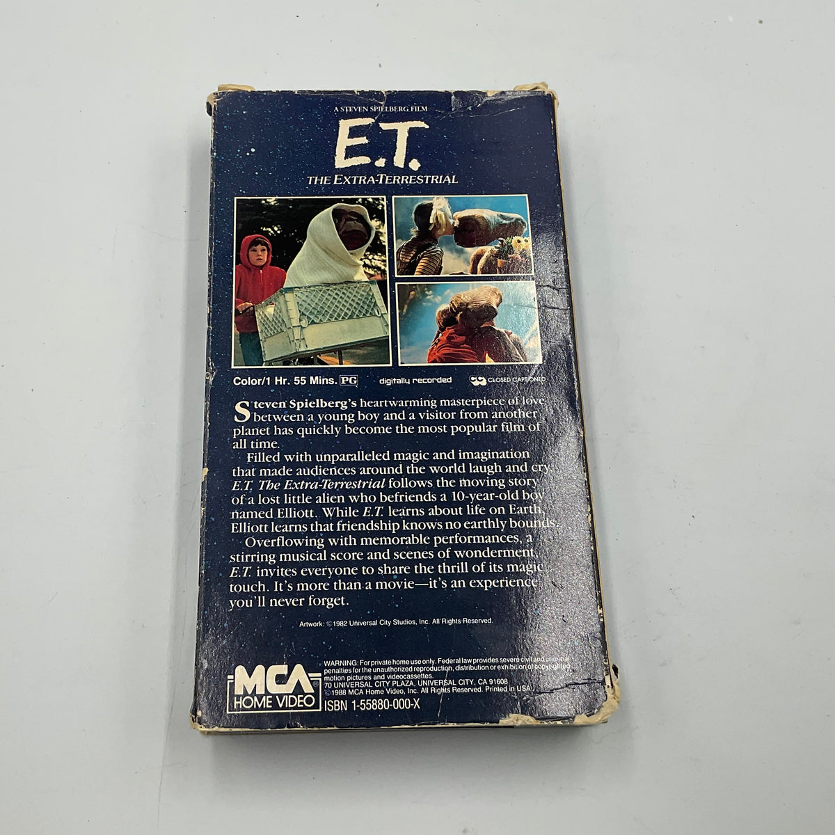 E.T. The Extra-Terrestrial Vintage Movie VHS Video Tape in Original Box Untested