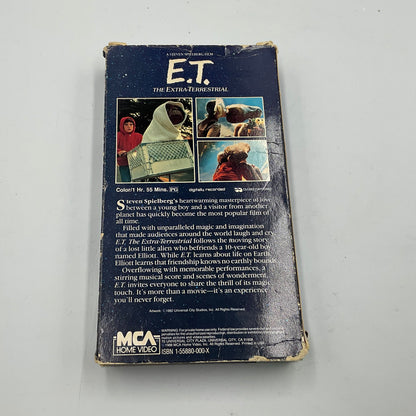 E.T. The Extra-Terrestrial Vintage Movie VHS Video Tape in Original Box Untested
