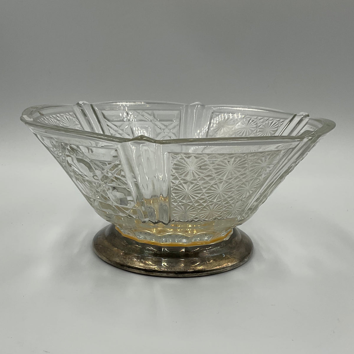 Vintage Crystal Centerpiece Bowl
