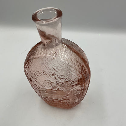 Vintage Wheaton Pink Carnival Glass Bottle