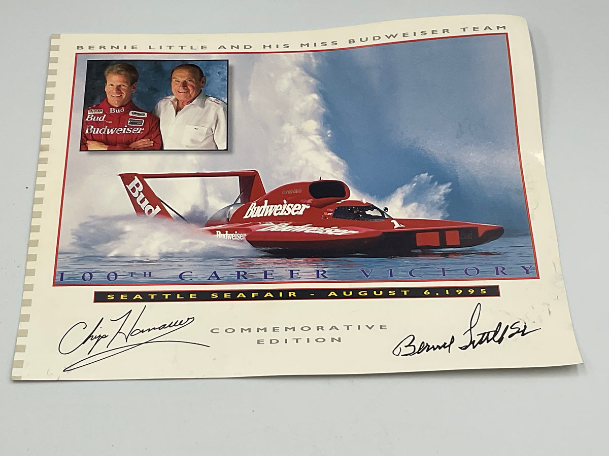 1995 Miss Budweiser 100th Victory Seattle Seafair Signed Promo Hero Card