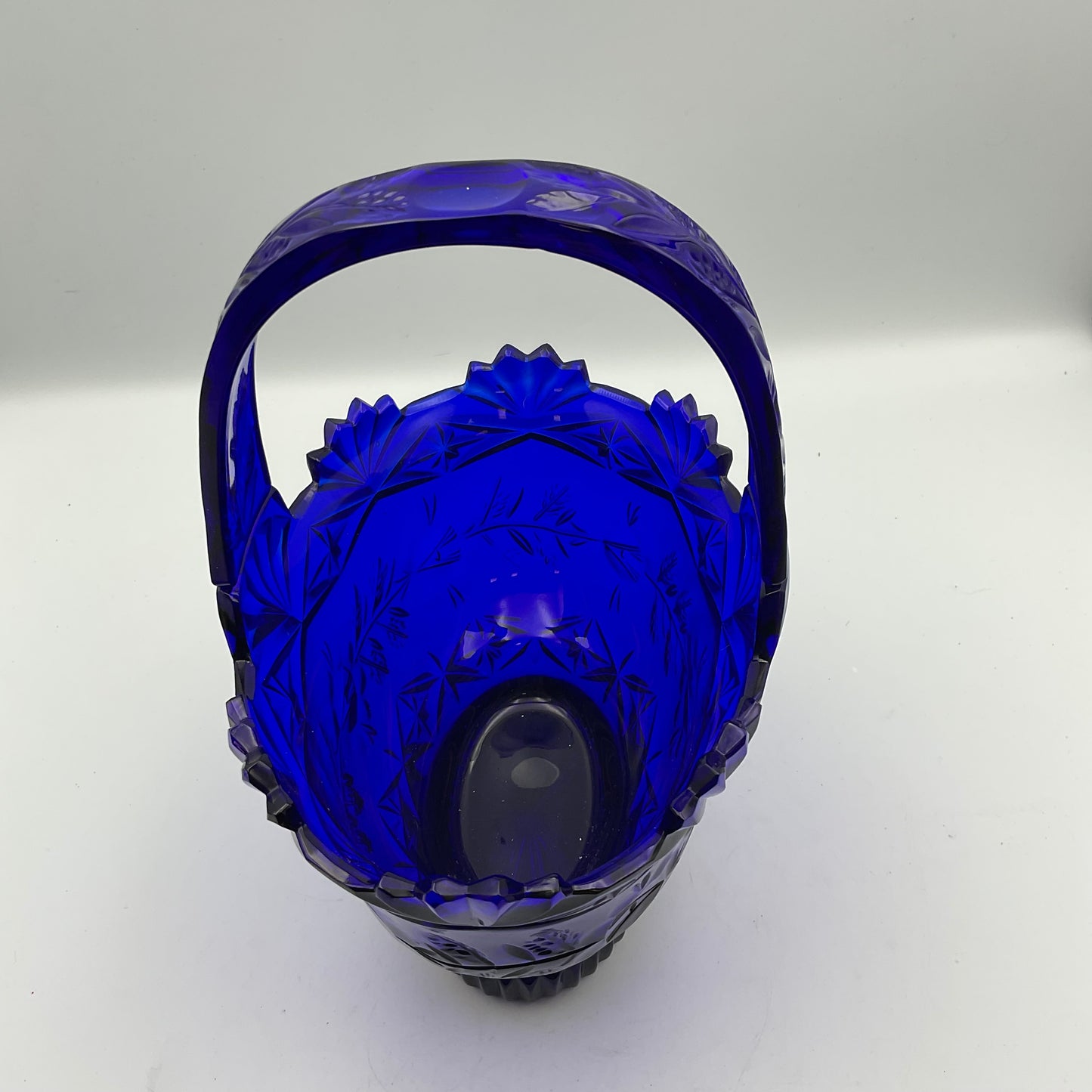 Kobalt Blue Glass Basket