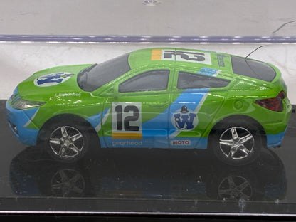 Westminister World's Smallest RC Car #12 Green Diecast 1:64 Size in Acrylic Case.