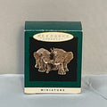 1996 Hallmark Keepsake Miniature Ornament "African Elephants"