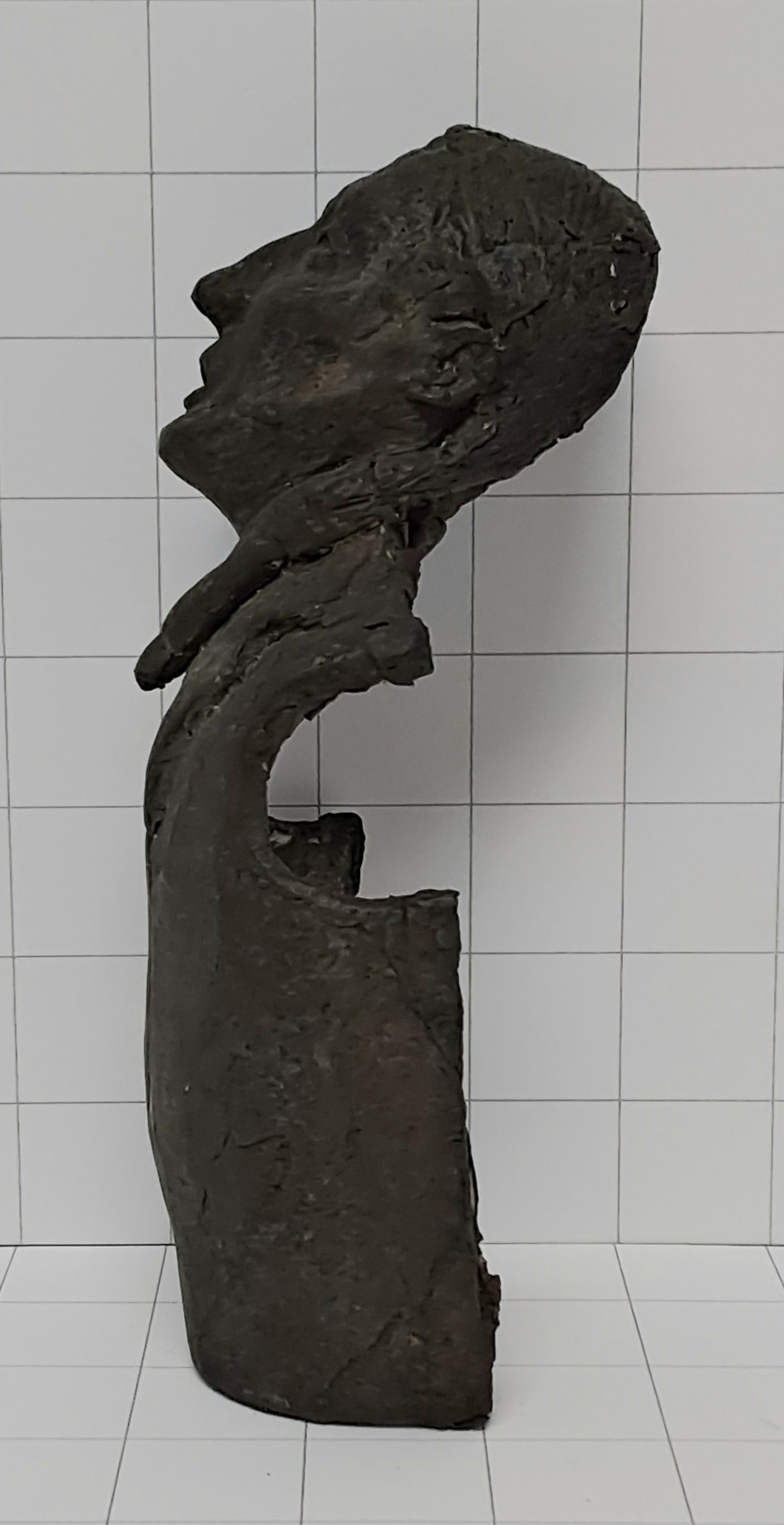 Bronze Bust of Native American in Waistcoat