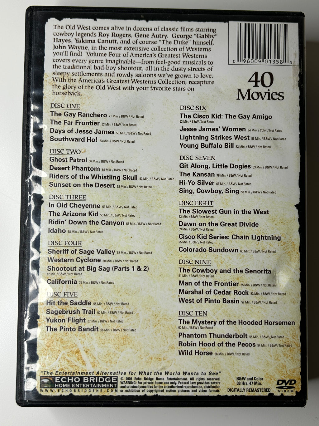 America's Greatest Westerns: Volume 4 10 DVD Set 40 Movies
