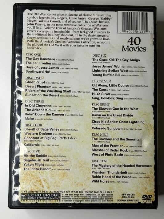 America's Greatest Westerns: Volume 4 10 DVD Set 40 Movies