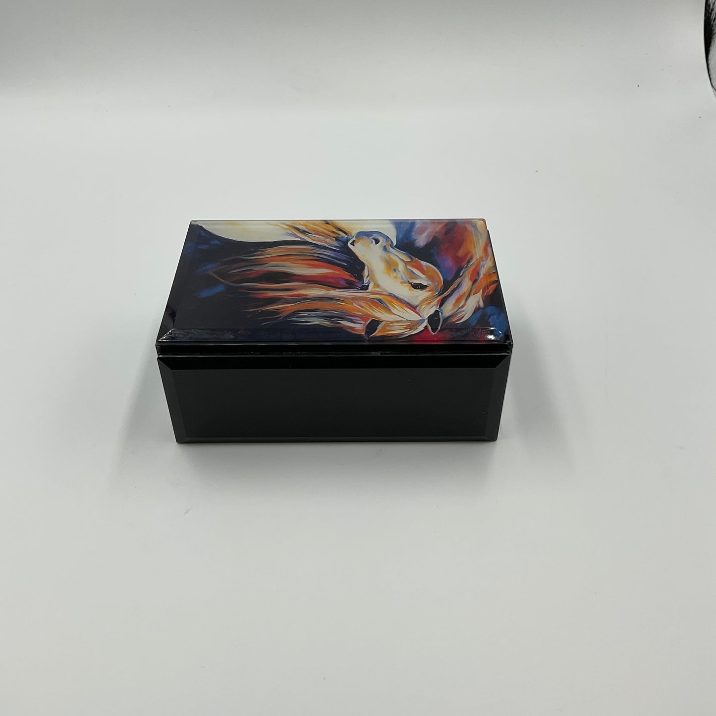 Marcia Baldwin Abstract Bold Oil Print Music Box