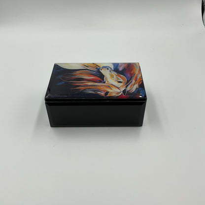 Marcia Baldwin Abstract Bold Oil Print Music Box