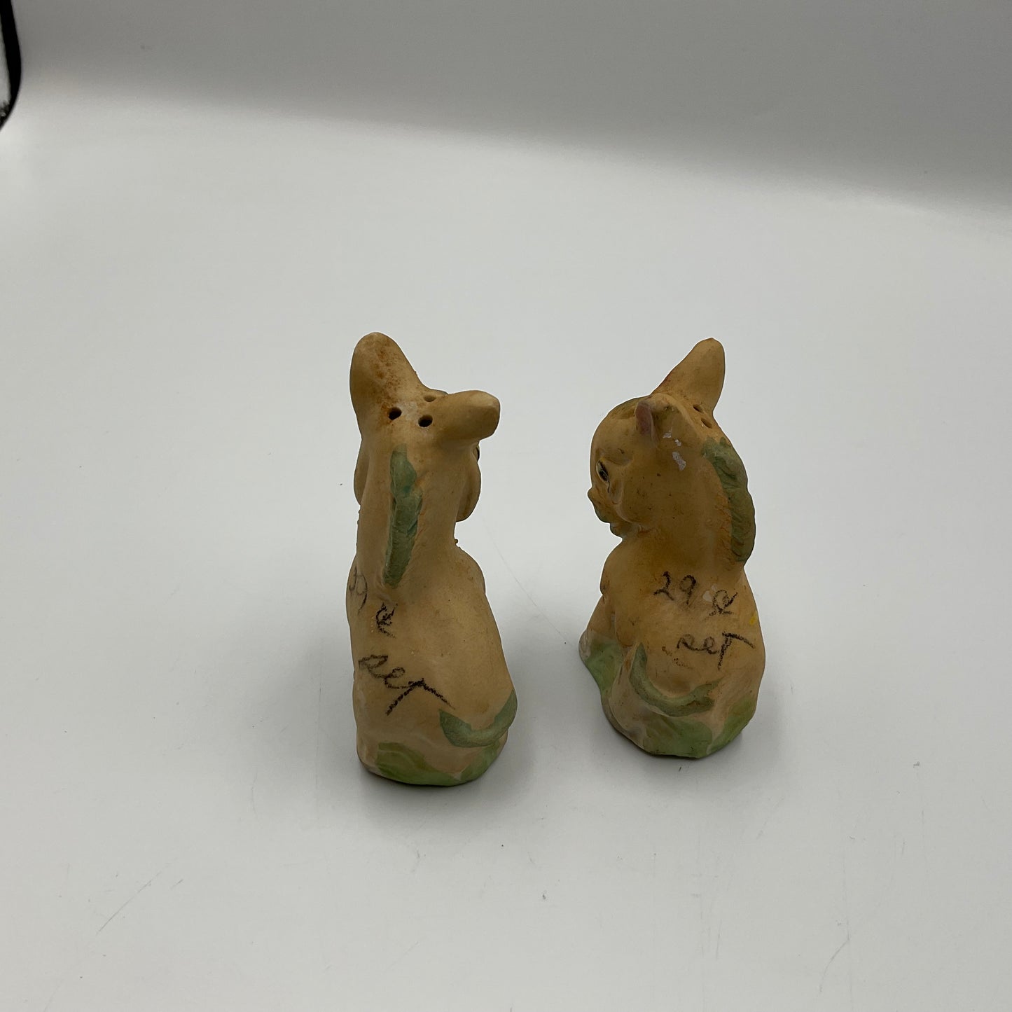 Vintage Ceramic Donkey Salt and Pepper Shakers