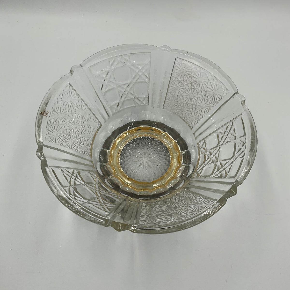 Vintage Crystal Centerpiece Bowl