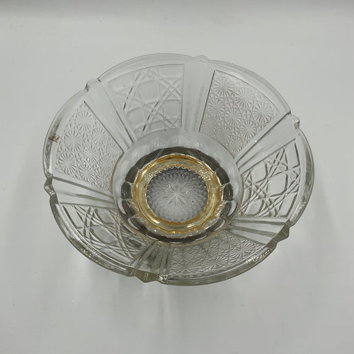 Vintage Crystal Centerpiece Bowl