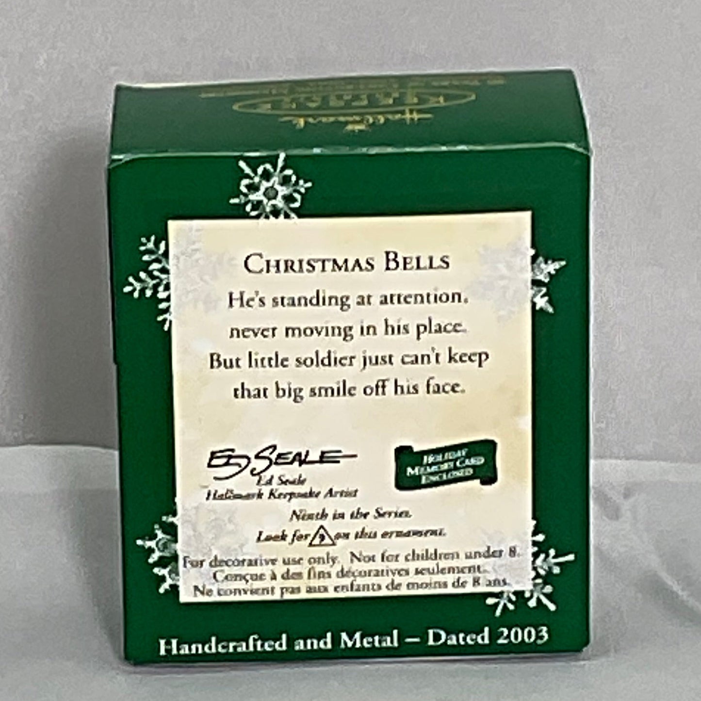 Hallmark Christmas Bells Miniature Ornament 9th in Series 2003