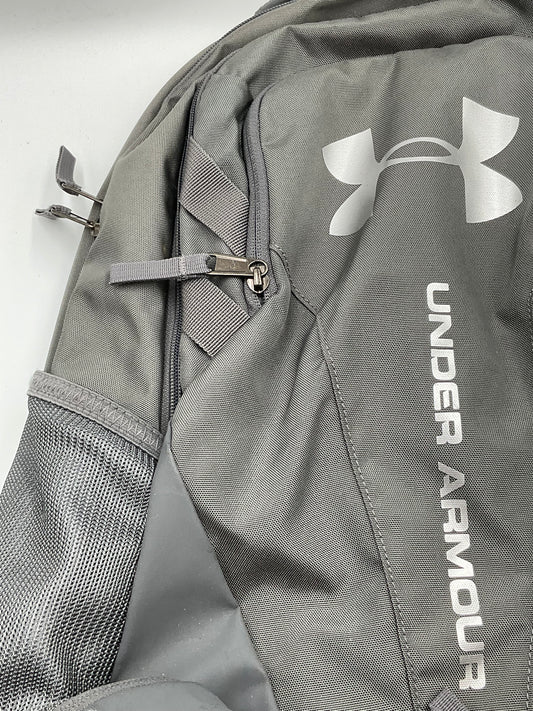 Under Armour UA Hustle 3.0 Backpack Gray Water Resistant Laptop Sleeve