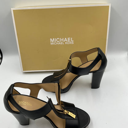 Michael Kors Berkley Sandal Black Size 8.5 in Original Box