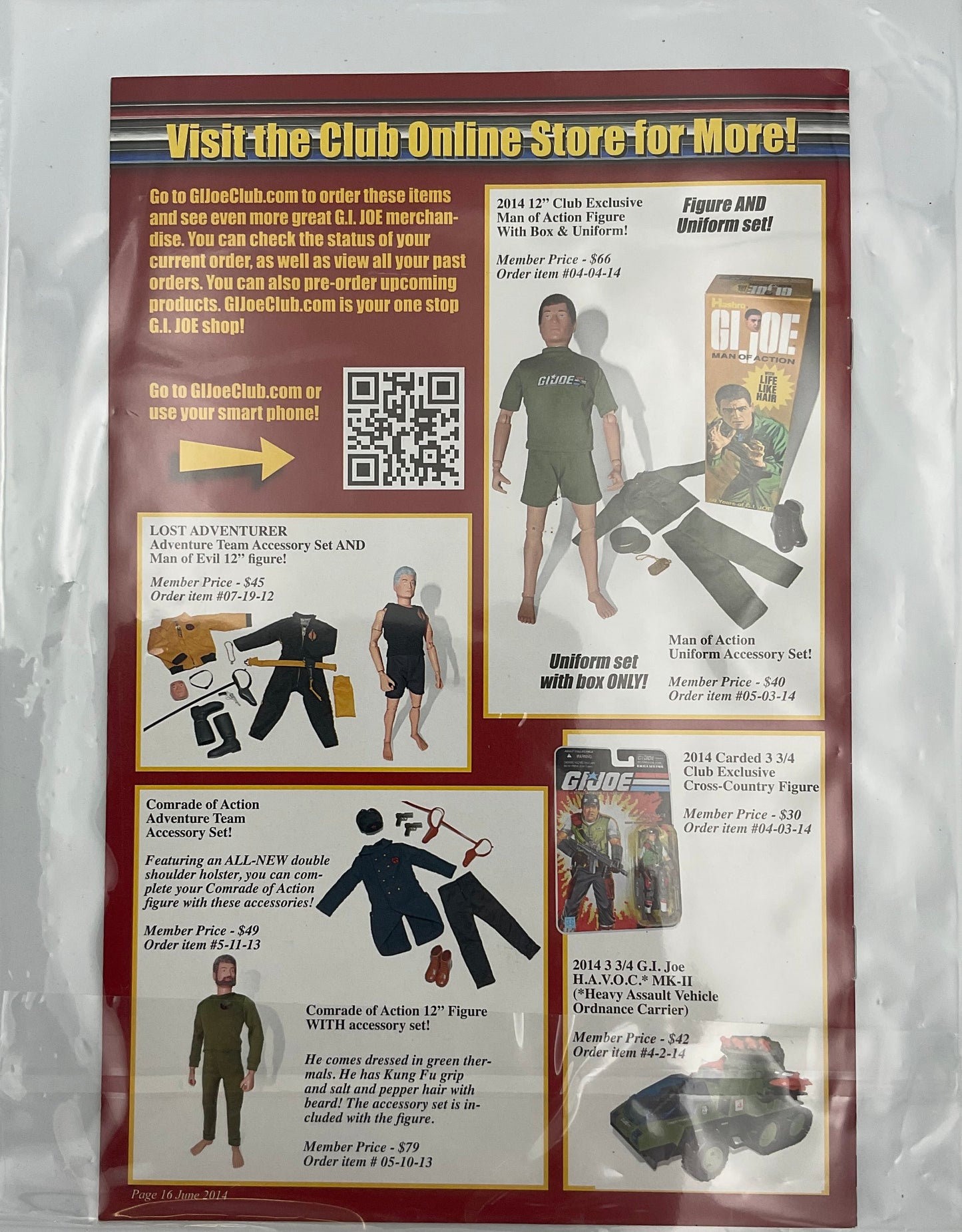 G.I. Joe Collectors Club Official Magazine 2014 Happy Anniversary