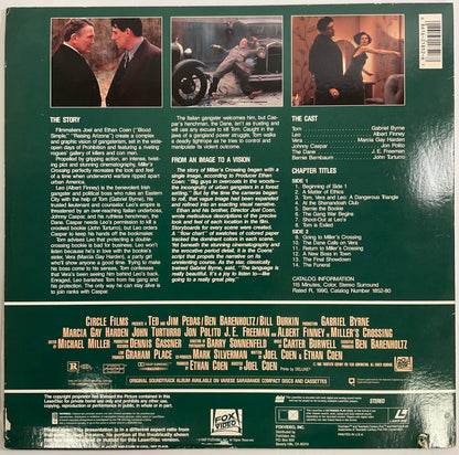 Miller’s Crossing 1991 Twentieth Century Fox Laser Disc Movie