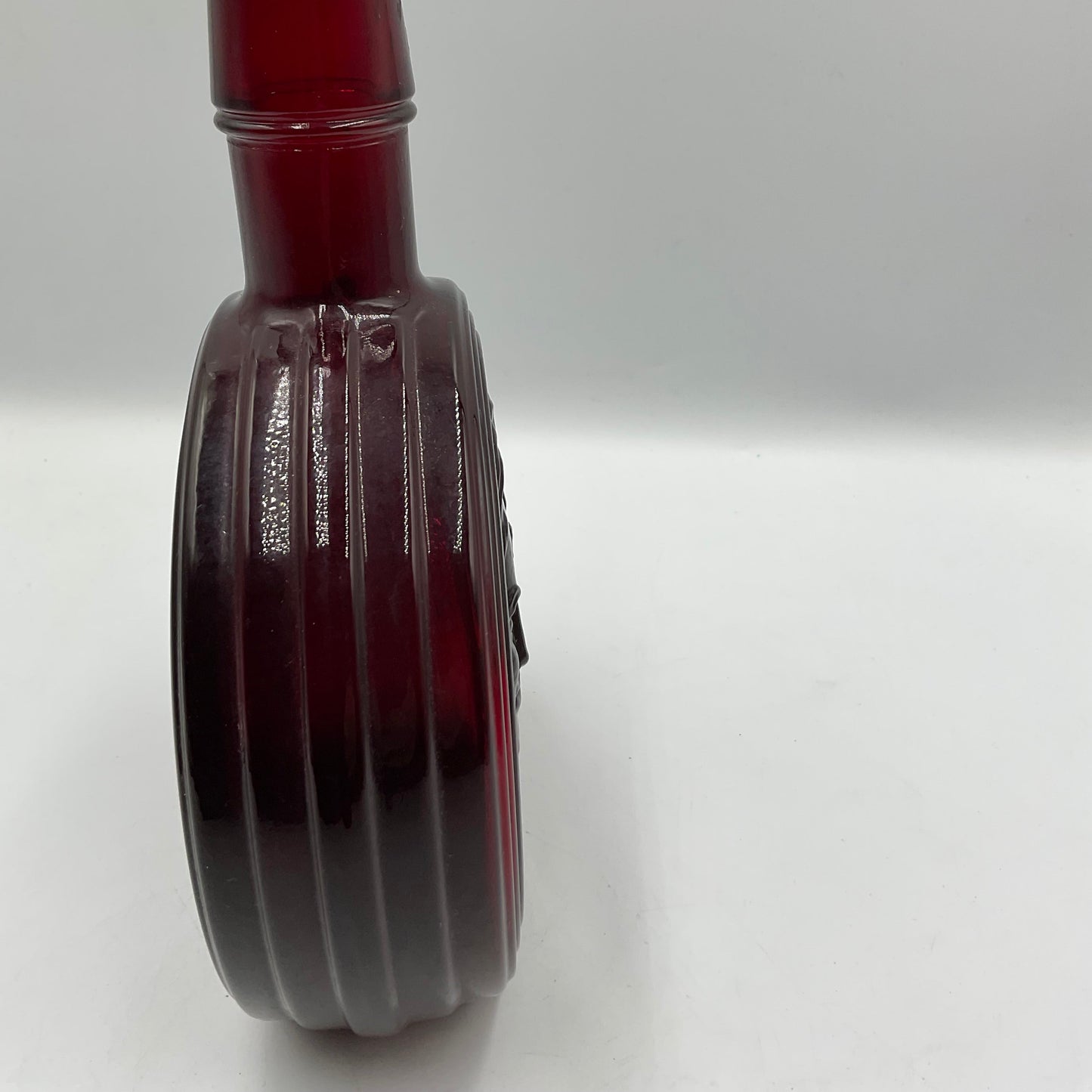 Vintage Wheaton Ruby Red Glass Bottle