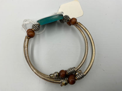 Handmade Bangle With Blue Turquoise Stone