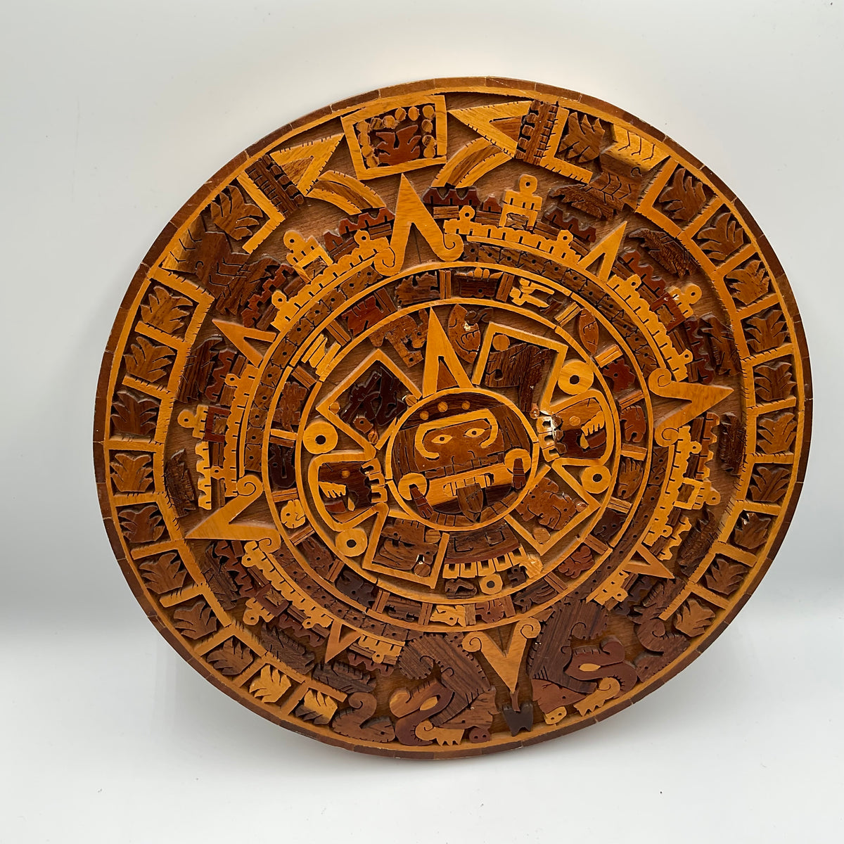 Vintage Mexican Aztec Calendar