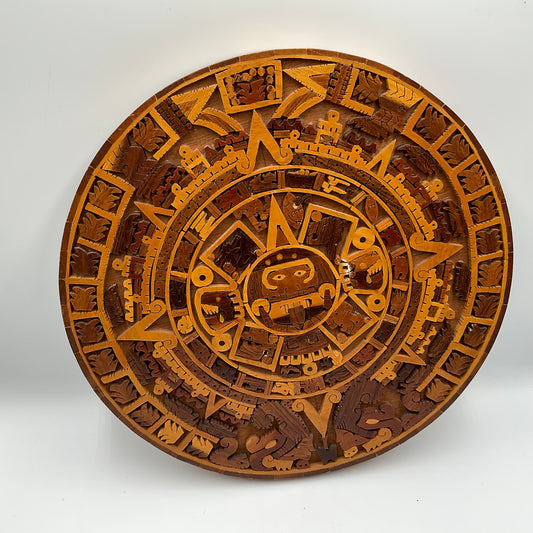 Vintage Mexican Aztec Calendar
