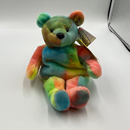 1999 Salvino's Ice Bammers Scott Hamilton Bear Tie-Dye Plush Bear