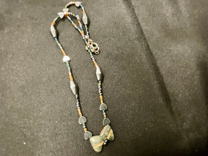 Vintage Heart Beaded Small Fashion Necklace