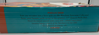 Homemark Rio Ranchero 13" Terra Cotta Paella Dish #13-1001 Original Box