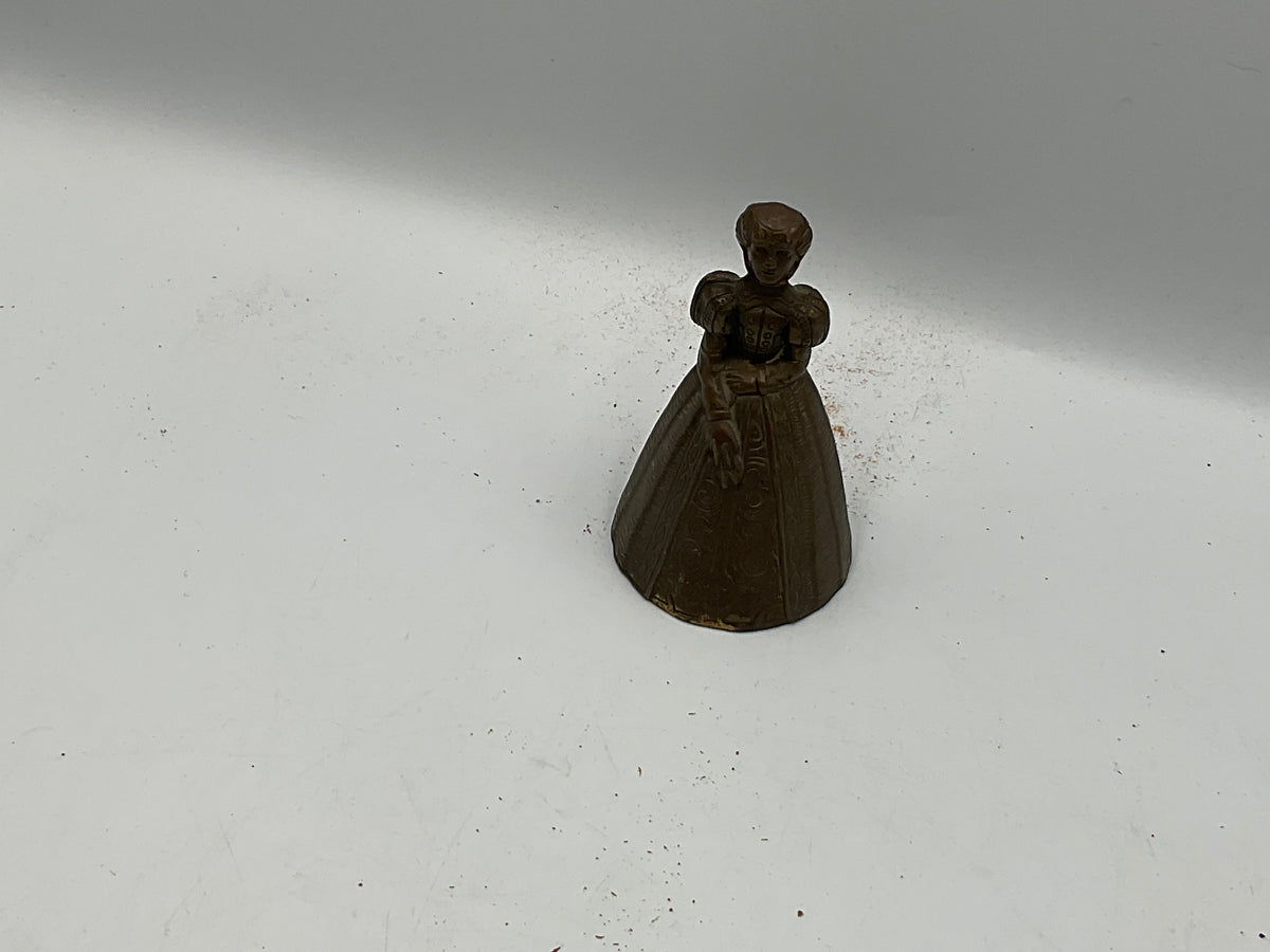 Antique Vintage English Maiden Lady Tea Bell England