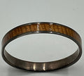 Hawaiian Bangle Bracelet 925 Sterling Silver Koa Wood Inlay