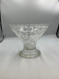 Anchor Hocking Whitman Pattern 9-Inch Pedestal Glass Bowl