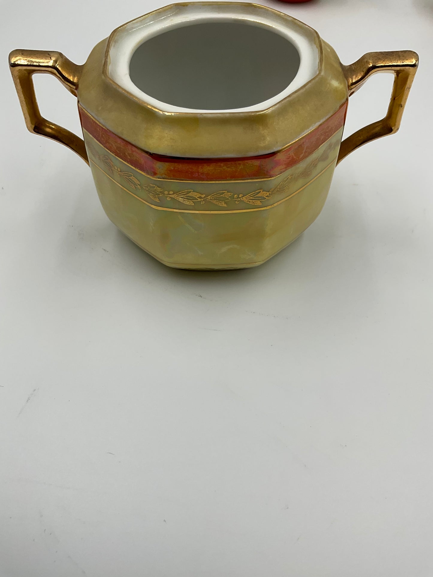 Vintage Rudolf Wächter Porcelain 2 Sugar Bowls and Tea Cups