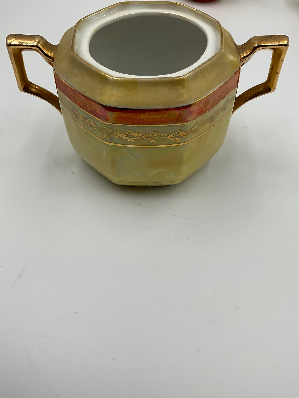 Vintage Rudolf Wächter Porcelain 2 Sugar Bowls and Tea Cups