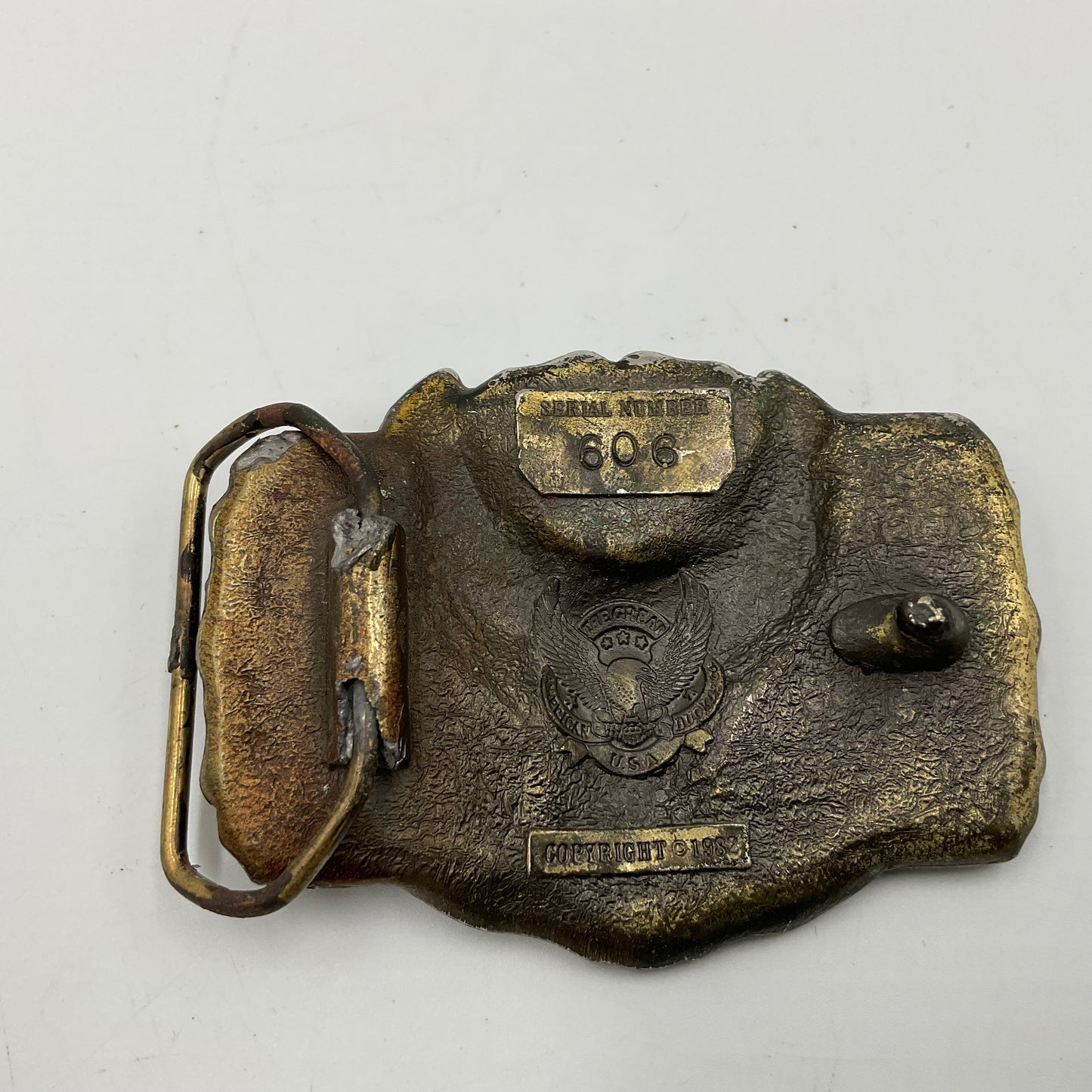 Vintage Harley-Davidson “Screaming Eagle” Belt Buckle