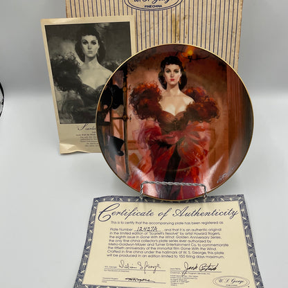 W.L.George Fine China Scarlett’s Resolve By Howard Rogers