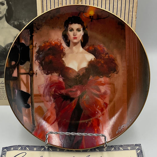 W. L. George Bradford Exchange Limited Edition Plate Gone with Wind Scarlett’s Resolve