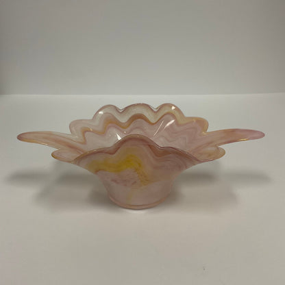 Murano Vintage Italian Glassware Candy Dish Centerpiece