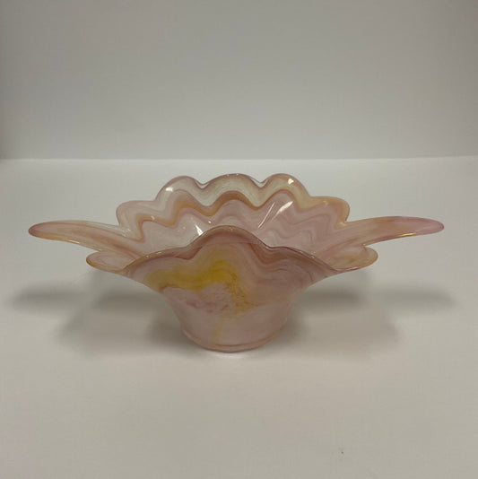 Murano Vintage Italian Glassware Candy Dish Centerpiece