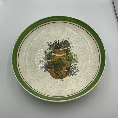 Vintage Hallmark “Herb Garden” Pasta Bowls Made in Italy Set of 2