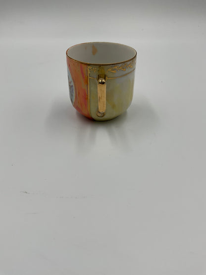 Vintage Rudolf Wächter Porcelain 2 Sugar Bowls and Tea Cups