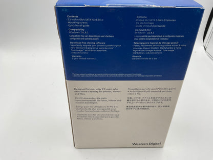 WD Blue 2TB 3.5" SATA Internal Desktop Hard Drive HDD Western Digital
