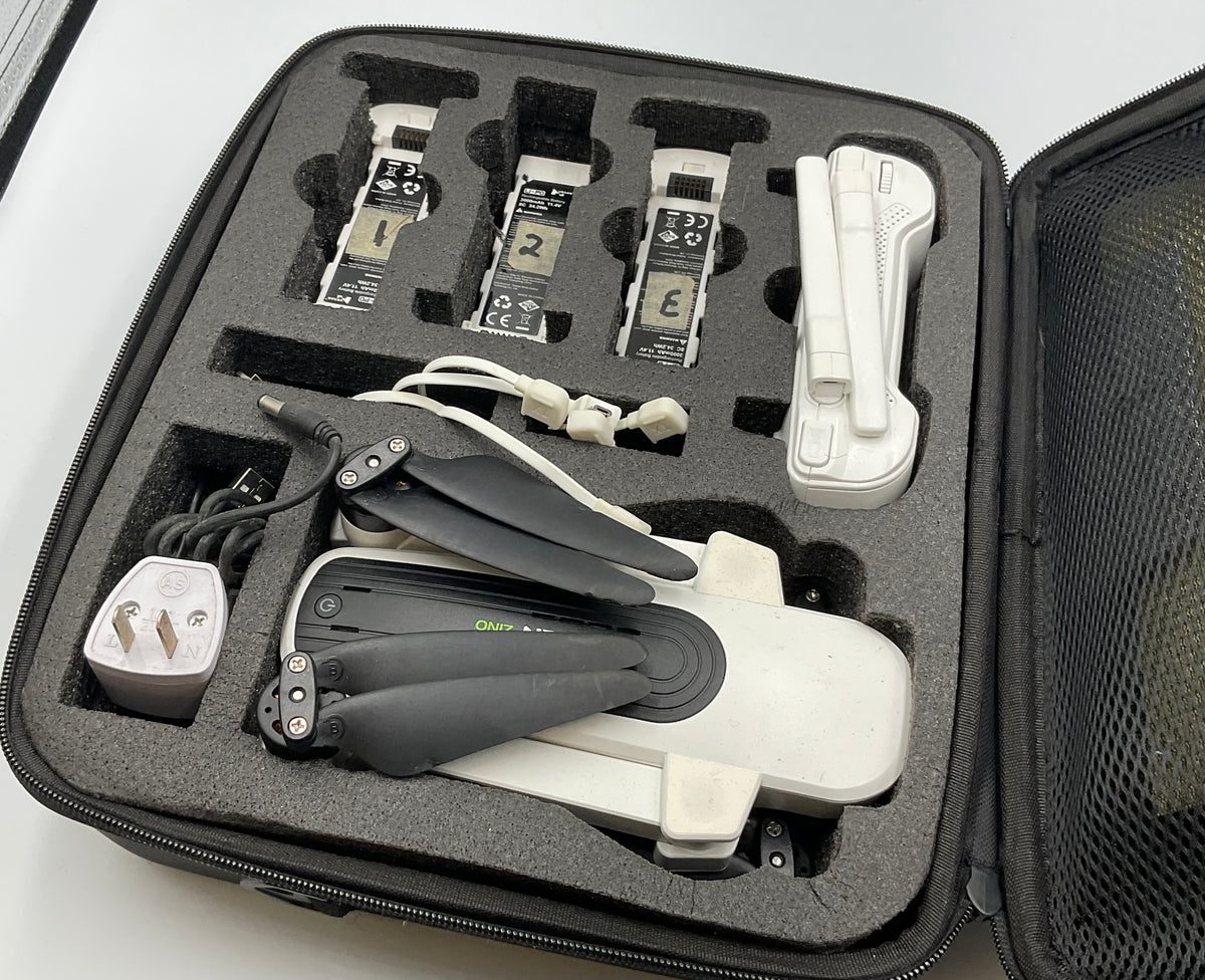 Hubsan Zino H117S 4K GPS Drone 3 Batteries Controller Charger Carry Case