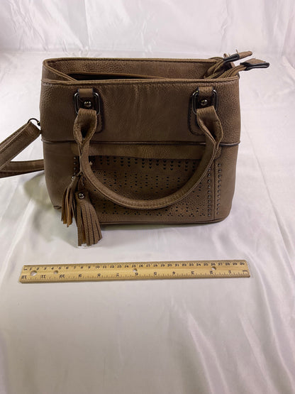 Wanderlust by Birdies Nest Tan Suede Handbag
