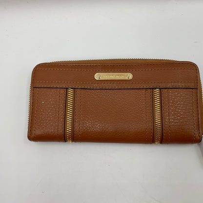 Michael Kors Moxley Brown Pebbled Leather Wallet