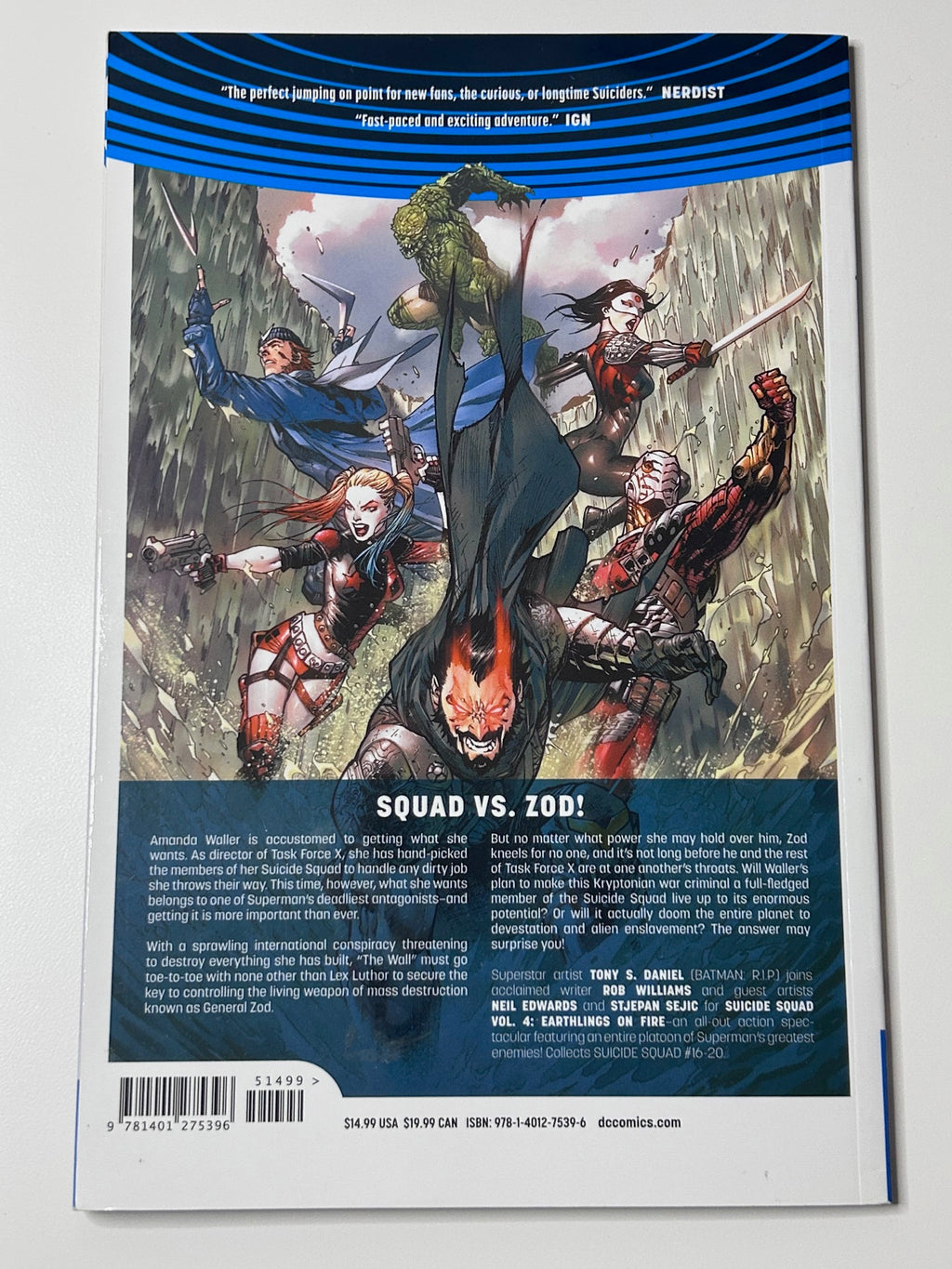 Suicide Squad Vol 4 Earthlings on Fire DC Comics Universe Rebirth Graphic Novel Book Dec 2017