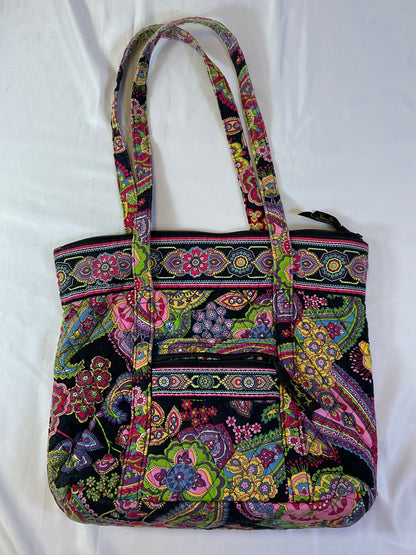 Vera Bradley Symphony in Hue Vibrant Colorful Quilted Large Tote Bag