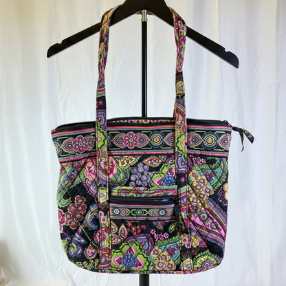 Vera Bradley Symphony in Hue Vibrant Colorful Quilted Large Tote Bag