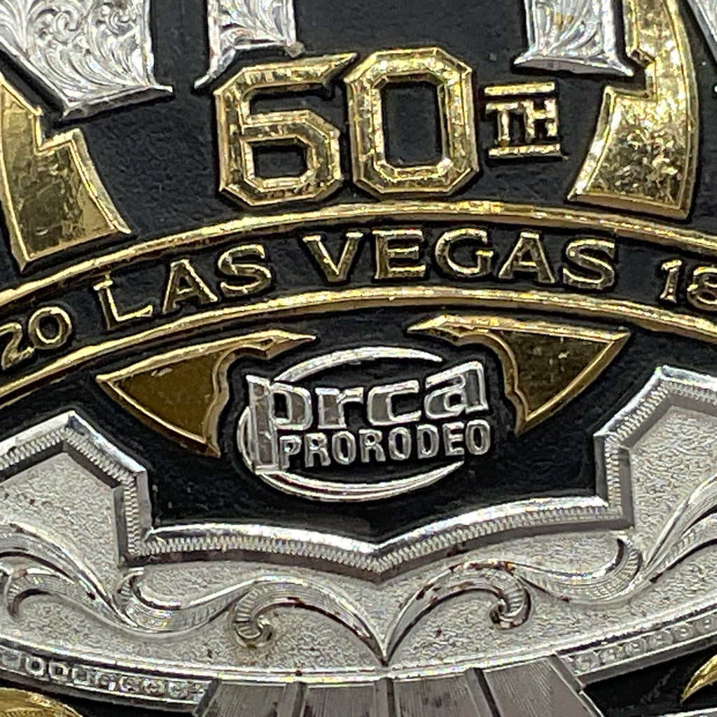 Wrangler Belt Buckle NFR 60th Anniversary Montana Silversmith Las Vegas