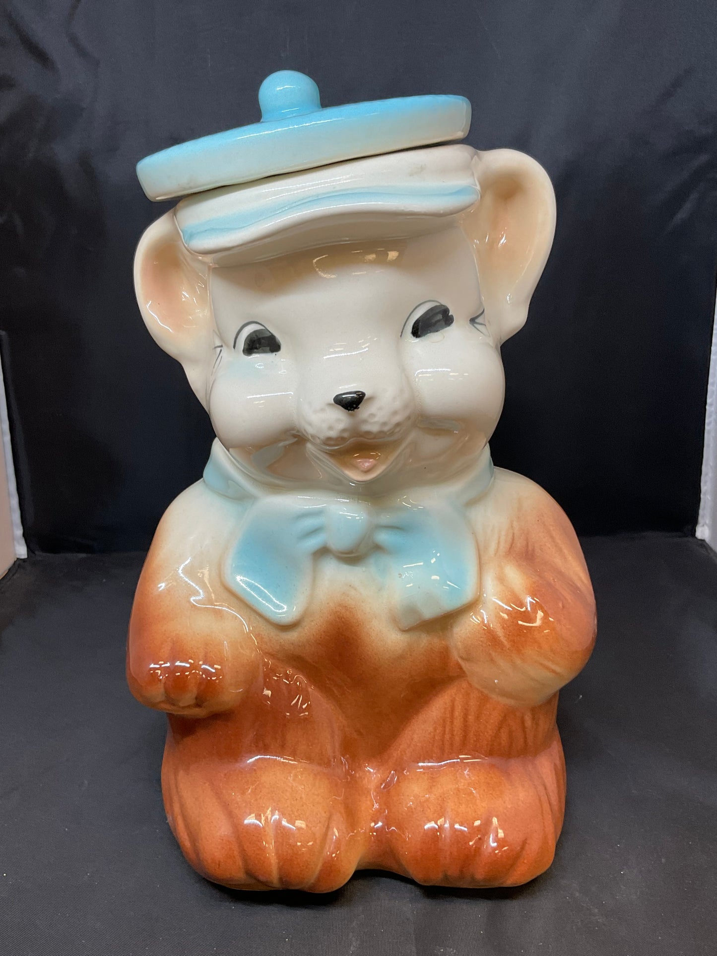 Vintage American Bisque Bear Cookie Jar